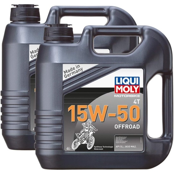 Set 2 Buc Ulei Motor Liqui Moly Motorbike 4T 15W-50 Offroad 4L 3058